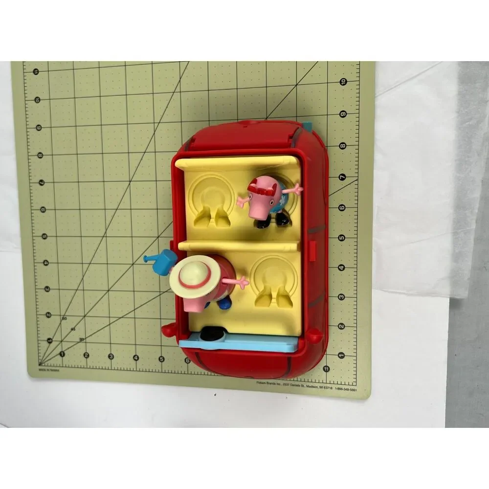 Peppa Pig Family Red Car Musical Talking Convertible Toy Set with Figures Works